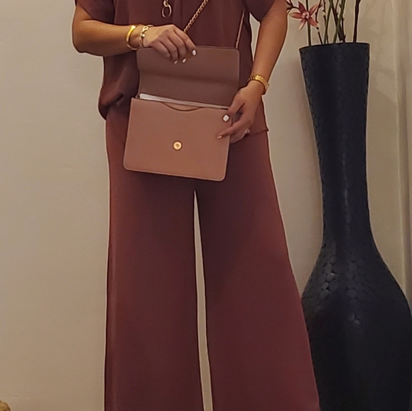 SOLD!⭐️FROM FRANCE!⭐️ Wide Leg Pant And Tunic Top 2 Piece Set MADE IN FRANCE! - Picture 8 of 15